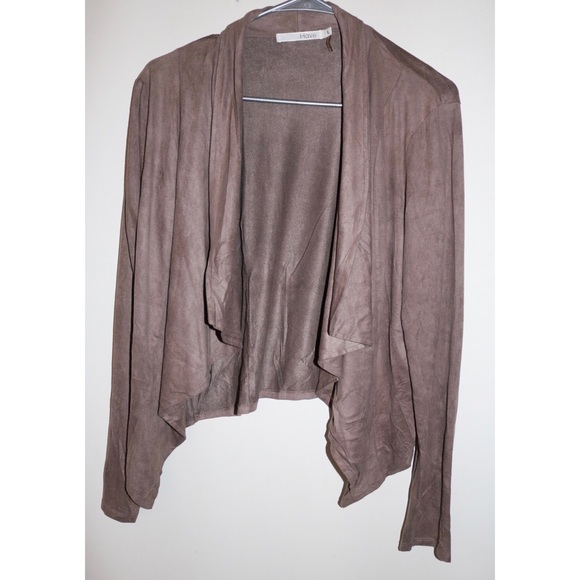 🕊4//$20 • Forever 21 Suede Jacket Cardigan - Picture 2 of 4